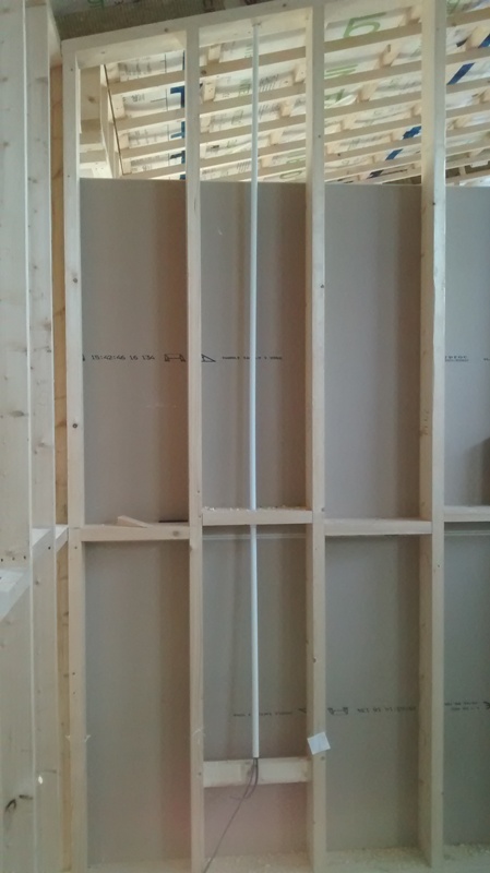 Electrics before insulation